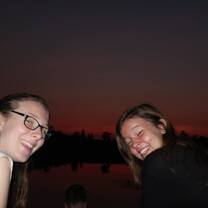 Sunset in Cambodia 