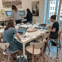Where we do our studies in the beautiful library. 