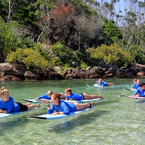 Spending a morning paddling Pacific Discovery New Zealand and Australia Gap Year Semester
