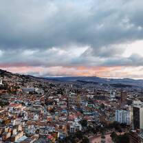 View of the city from our stay