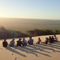 Watching the sunset, Australia