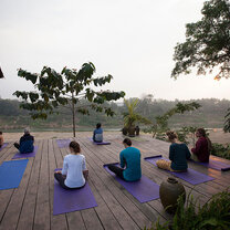 Pacific Discovery Southeast Asia Gap Year Semester through Thailand, Vietnam, Cambodia, Laos Yoga and meditation in Laos