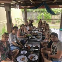 We prepared and enjoyed a traditional dish with our fellow travelers