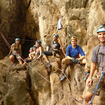 Pacific Discovery Southeast Asia Gap Year Semester through Thailand, Vietnam, Cambodia, Laos Exploring the rock in Thailand