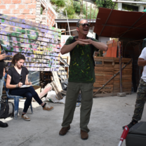 Conversations with Graffiti artist in Comuna Trece
