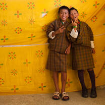 Students smiling