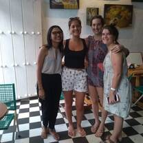 class with girls 