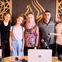 visit at radio Hurrya in Hebron