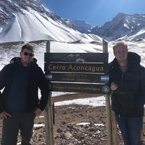 On our way to Chile in a rented car at an altitude of almost 3,500m