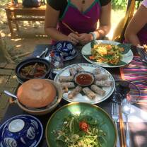 Food made at the cooking class