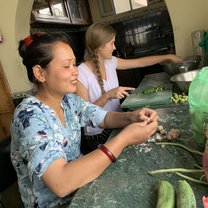 Preparing meals with Didi