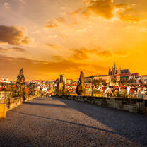 Charles Bridge at Sunset - Study with API in Prague