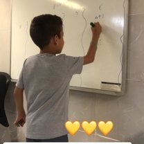 We were playing bingo in English with the kids to help them learn the language in a fun way