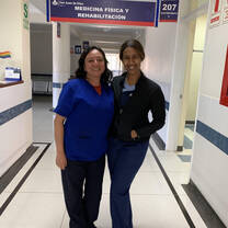 Physiotherapist at the clinic