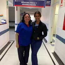 Physiotherapist at the clinic