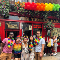 Pride in front of the Temple bar with the mates.