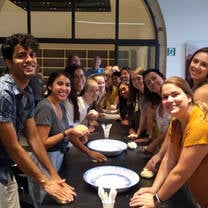 Making lolli pasta at the SCIE center!