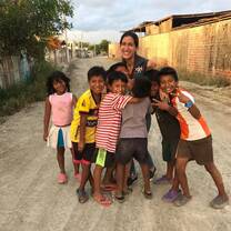 The adorable children of Anconcito with our wonderful Field Operations Manager, Luisa! 