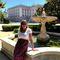 Kylie enjoying Madrid!
