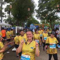 Teachers completing The Sukhothai Marathon 