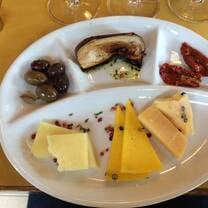Wine tasting at the Gambino Winery also included a tasting of these beautiful Sicilian foods.