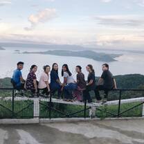 A group of volunteers enjoying the gorgeous views of Project Cavite!