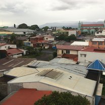 The view from the roof of the accommodation in San Pedro