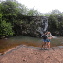 Waterfall excursion in Santa Fé, Panamá