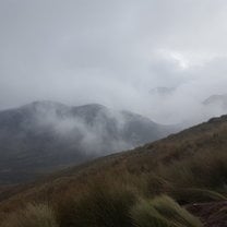 Views while hiking Mount Pichincha.