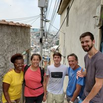 Volunteers and staff