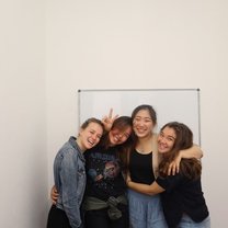 3 other volunteers and now good friends!
