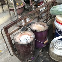 Beehive coal stoves being delivered to local restaurants