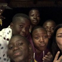 Funny faces with our students