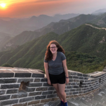 Camping on the Great Wall of China 