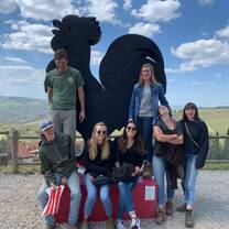 Visiting Chianti for one of our field trip days. 