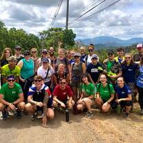 A big group photo before the 57km charity walk.