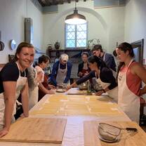 The cooking class where we made lots of pasta.