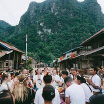 The Baci Ceremony where the village and volunteers express gratitude to each other.