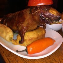 Cuy Dinner While in Peru I experienced their most festive dish, which is Cuy (Guinea Pig) and although it was not my first choice to have, I'm glad I was able to experience their culture.