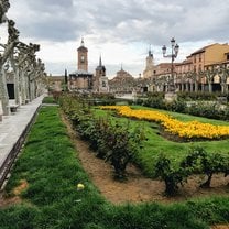 main square of Alcalá, right next to the UAH