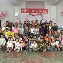 this is our group (silk road) after spending the day with migrant workers' children