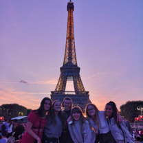 Eiffel Tower at sunset