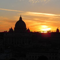 St. Peter's Basilica, taken from atop the Castel Sant'Angelo at sunset