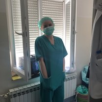 Me ready to go into surgery 