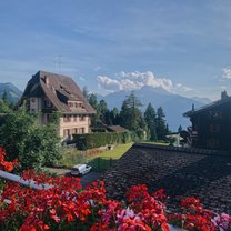 A cheeky little home in Villars-sur-Ollon. Also, one of the most beautiful places I have ever been. Hiking in the Alps is something I definitely recommend.  