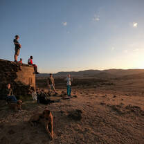 Sundowner on Borana with our Maasai in Kenya with Culsans