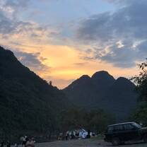 The sunset during a bike ride in the evening!
