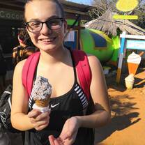 Home made ice cream in Mozambique 