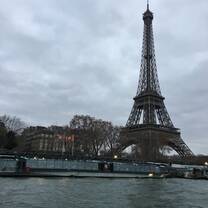 The Eiffel Tower from a river boat tour 