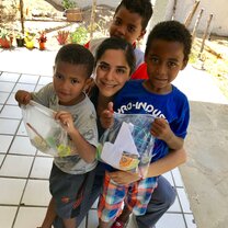 The last day of camp :( Some of the children I worked with